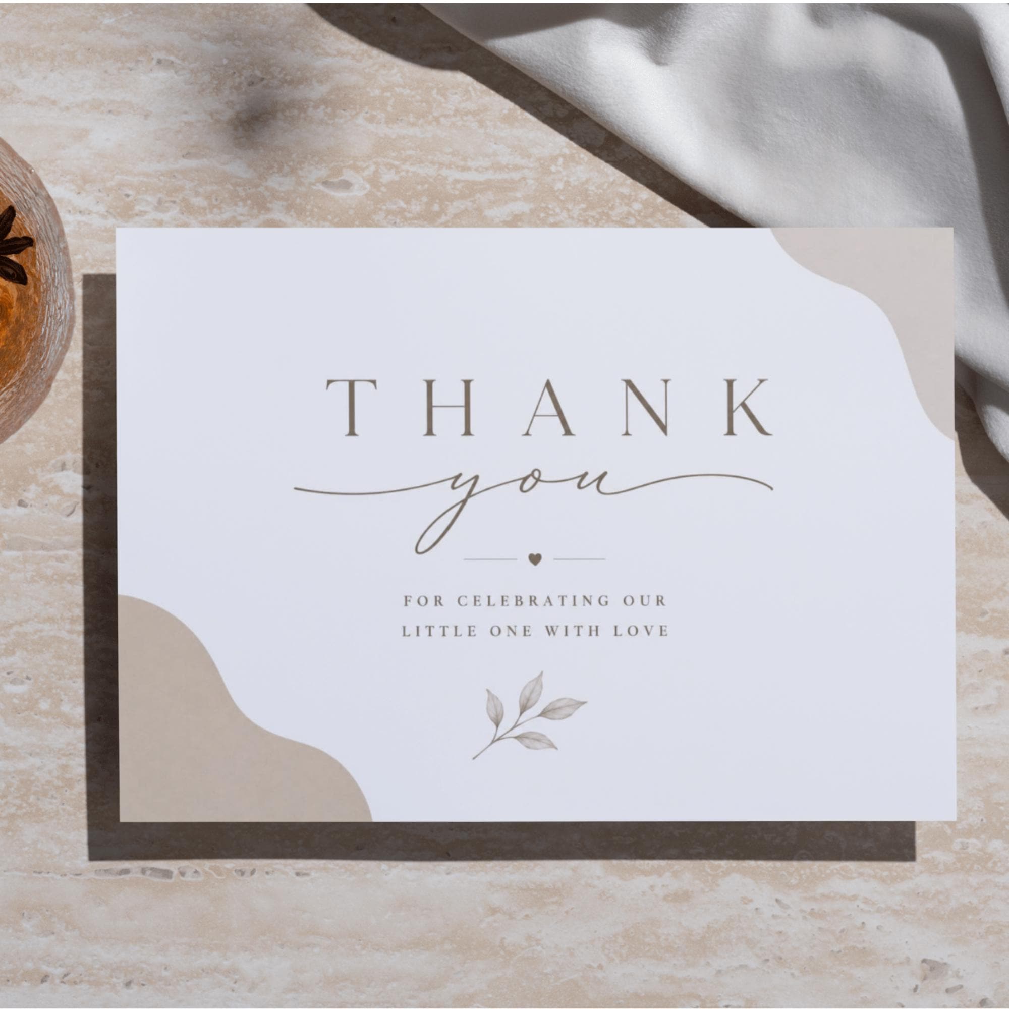 Sweet Thank You Card Template preview 2