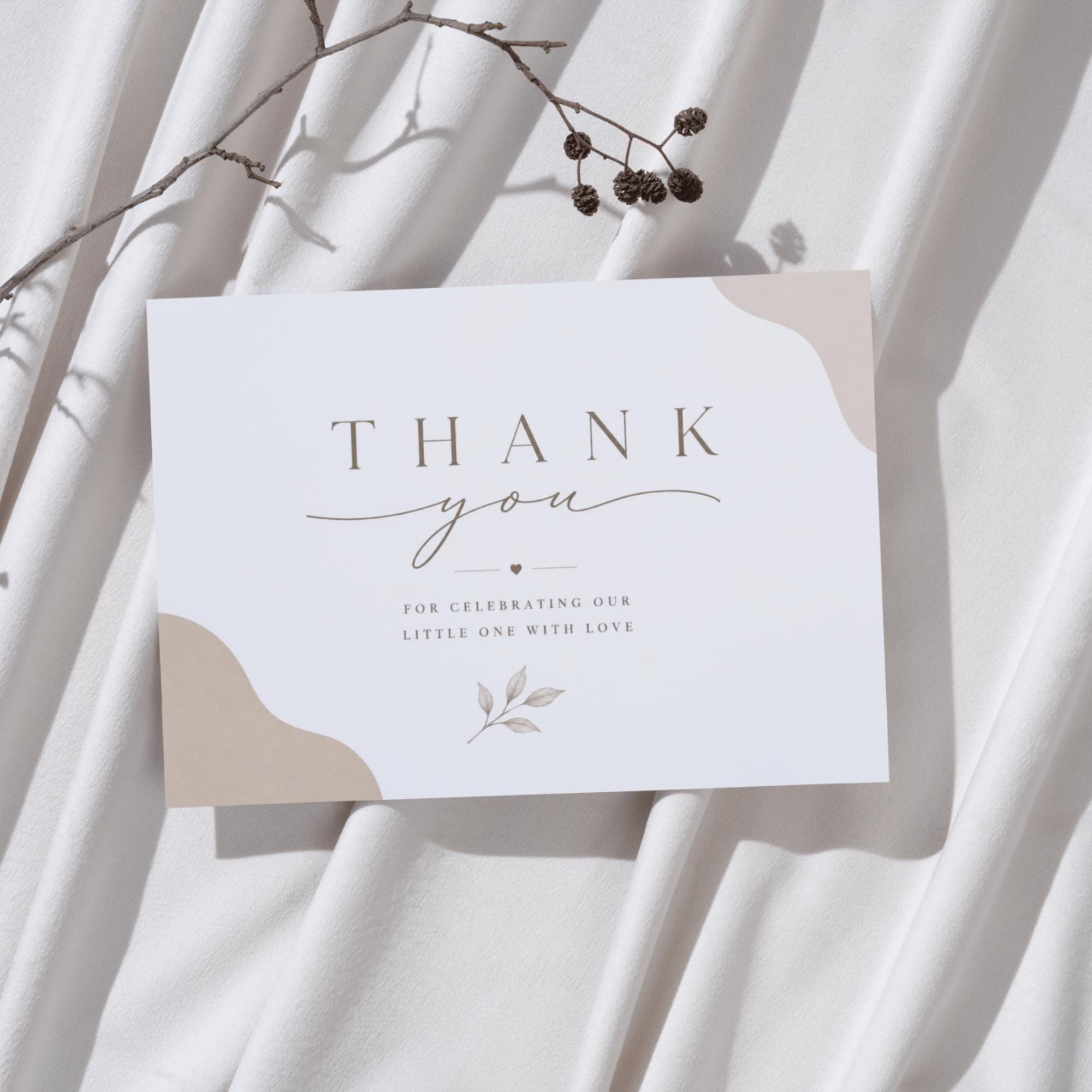 Sweet Thank You Card Template preview 4