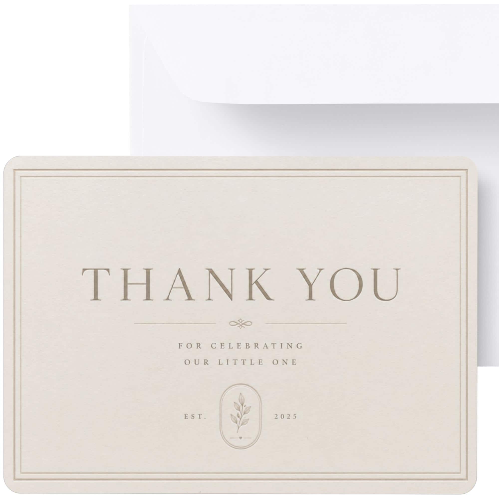 Modern Thank You Card Template preview 2