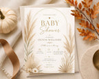 Pampas Baby Shower Invitation Template preview 5