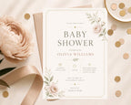 Floral Baby Shower Invitation Template preview 2