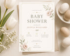 Floral Baby Shower Invitation Template preview 4