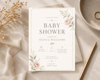Floral Baby Shower Invitation Template preview 8