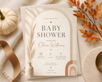 Boho Baby Shower Invitation Template preview 5