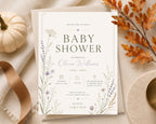 Wildflower Baby Shower Invitation Template preview 5