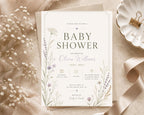 Wildflower Baby Shower Invitation Template preview 6