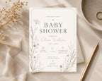 Wildflower Baby Shower Invitation Template preview 8