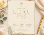 Luau Party Invitation Template preview 2