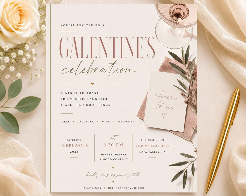 Galentines Invitation Template preview 2