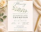 Funeral Invitation Template preview 2