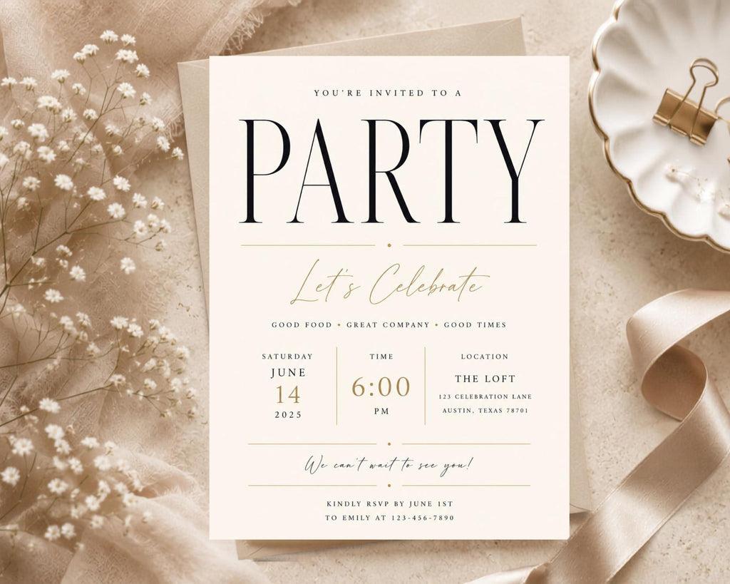 Elegant Party Invitation Template preview 5