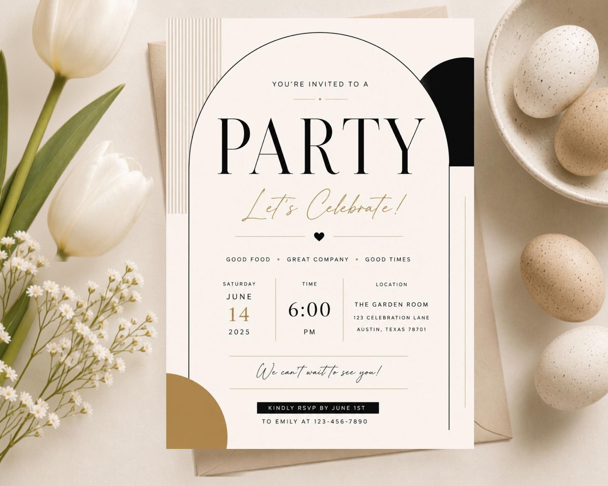 Acrylic Invitation Template preview 1