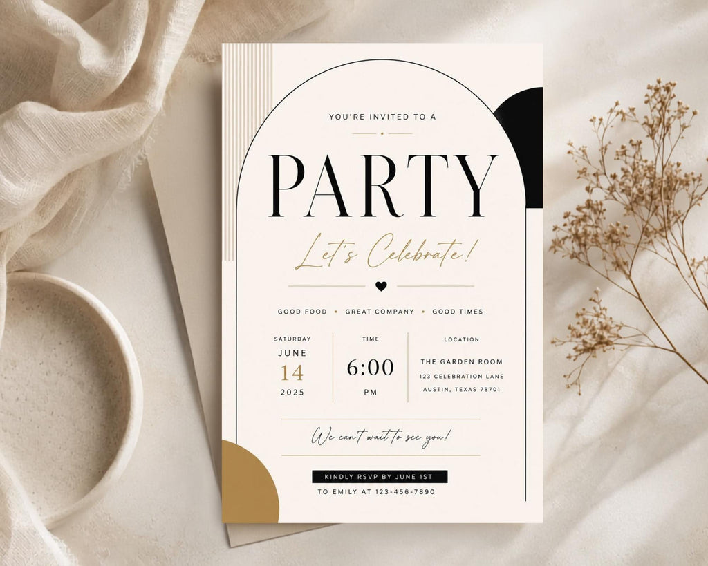 Acrylic Invitation Template preview 3
