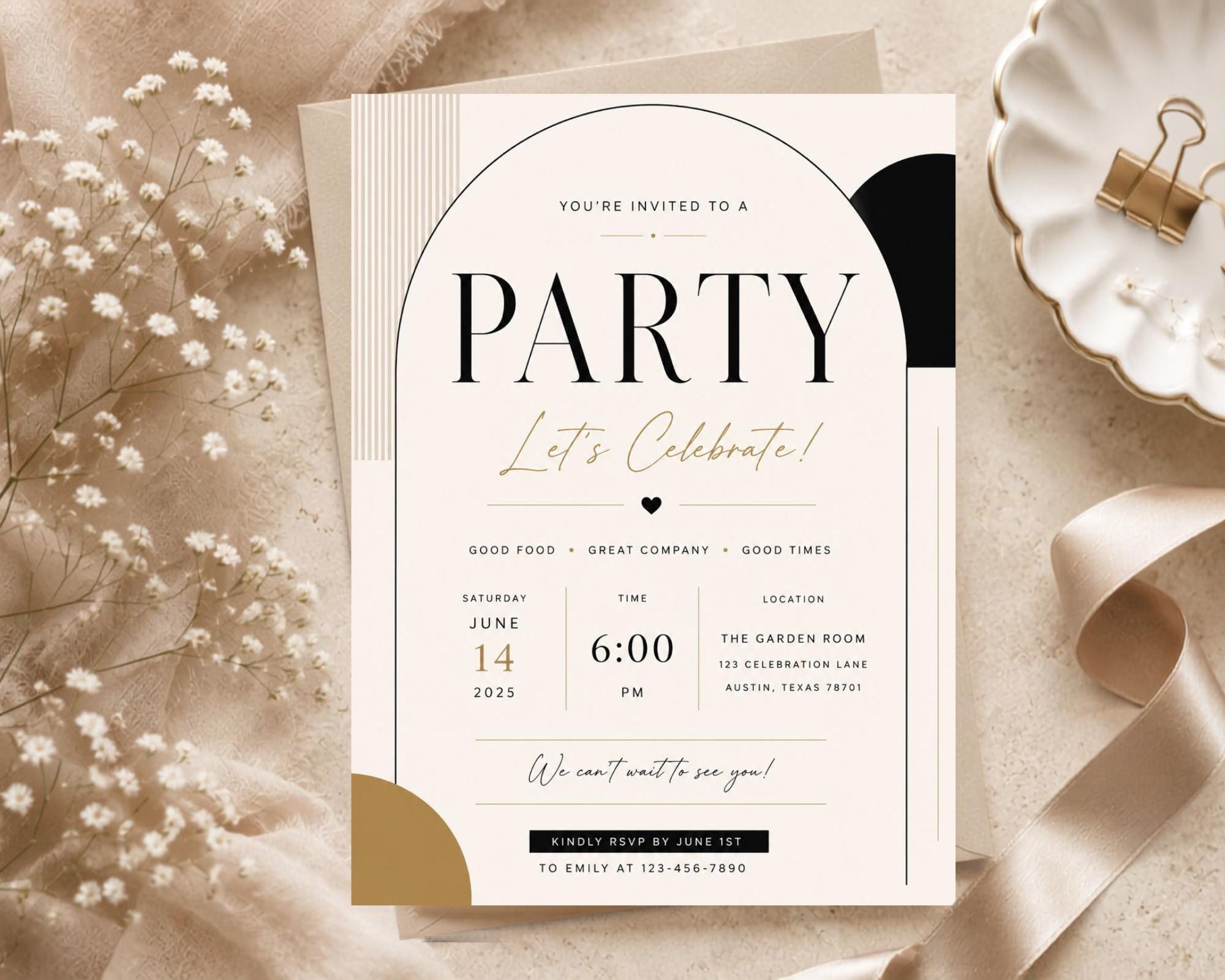 Acrylic Invitation Template preview 5