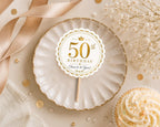 Gold Birthday Cupcake Topper Template preview 5