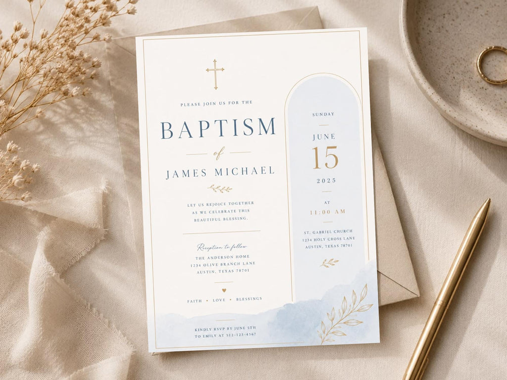 Baptism Invitation Template preview 4