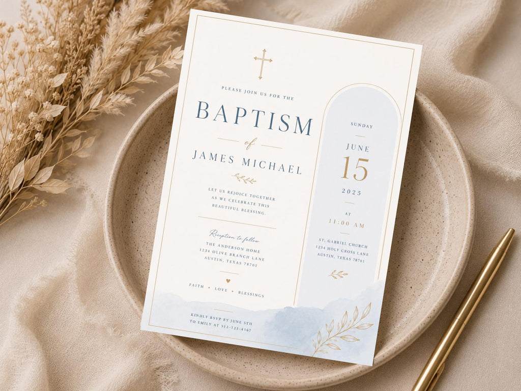 Baptism Invitation Template preview 6