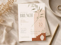 Dusty Rose Brunch Invitation Template preview 1