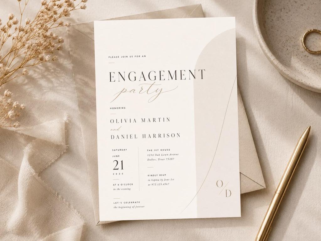 Engagement Party Invitation Template preview 3