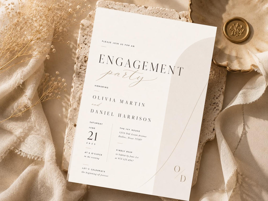 Engagement Party Invitation Template preview 5
