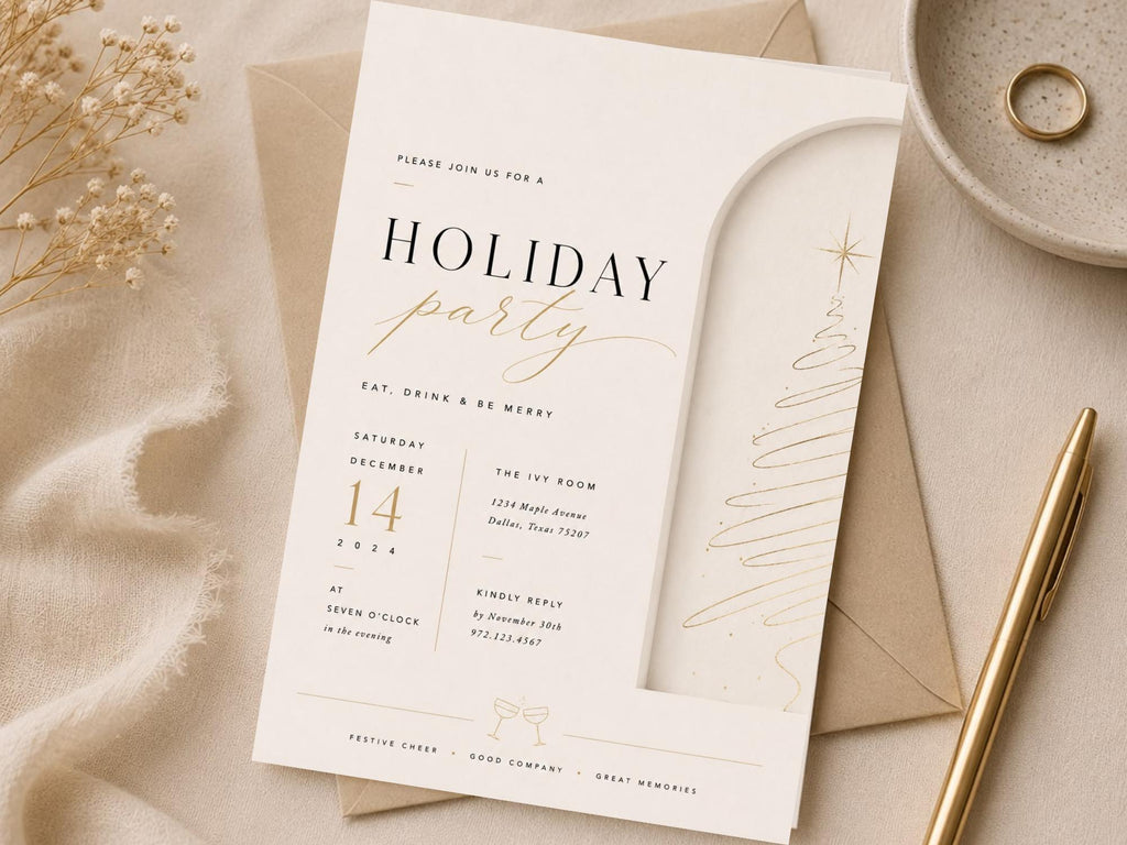 Holiday Party Invitation Template preview 4
