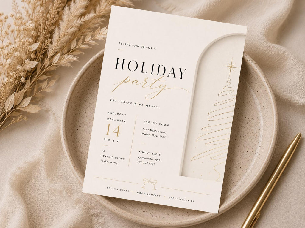 Holiday Party Invitation Template preview 3