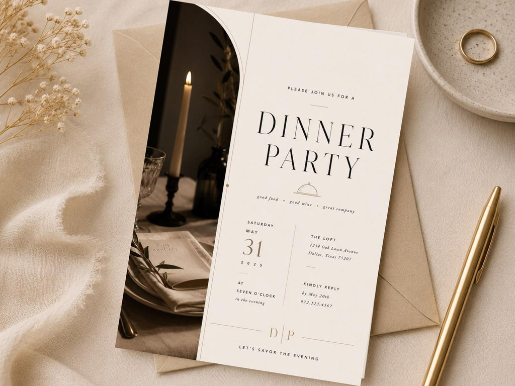 Dinner Party Invitation Template preview 4