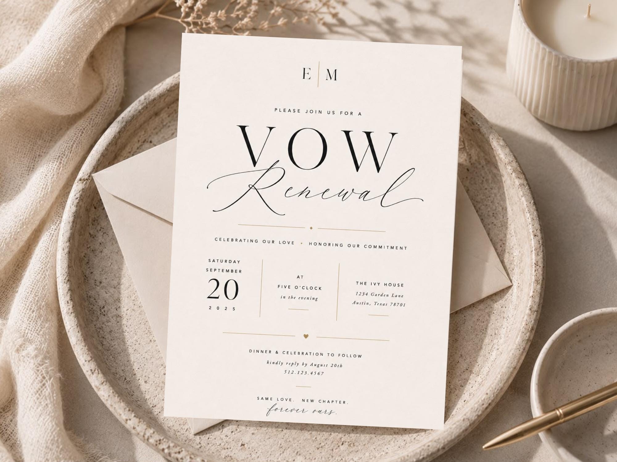 Vow Renewal Invitation Template preview 10