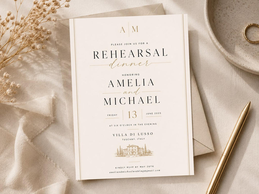 Rehearsal Dinner Invitation Template preview 2