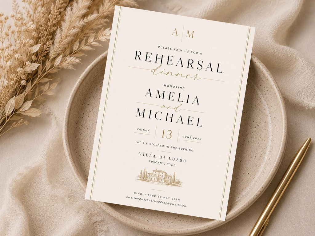 Rehearsal Dinner Invitation Template preview 5
