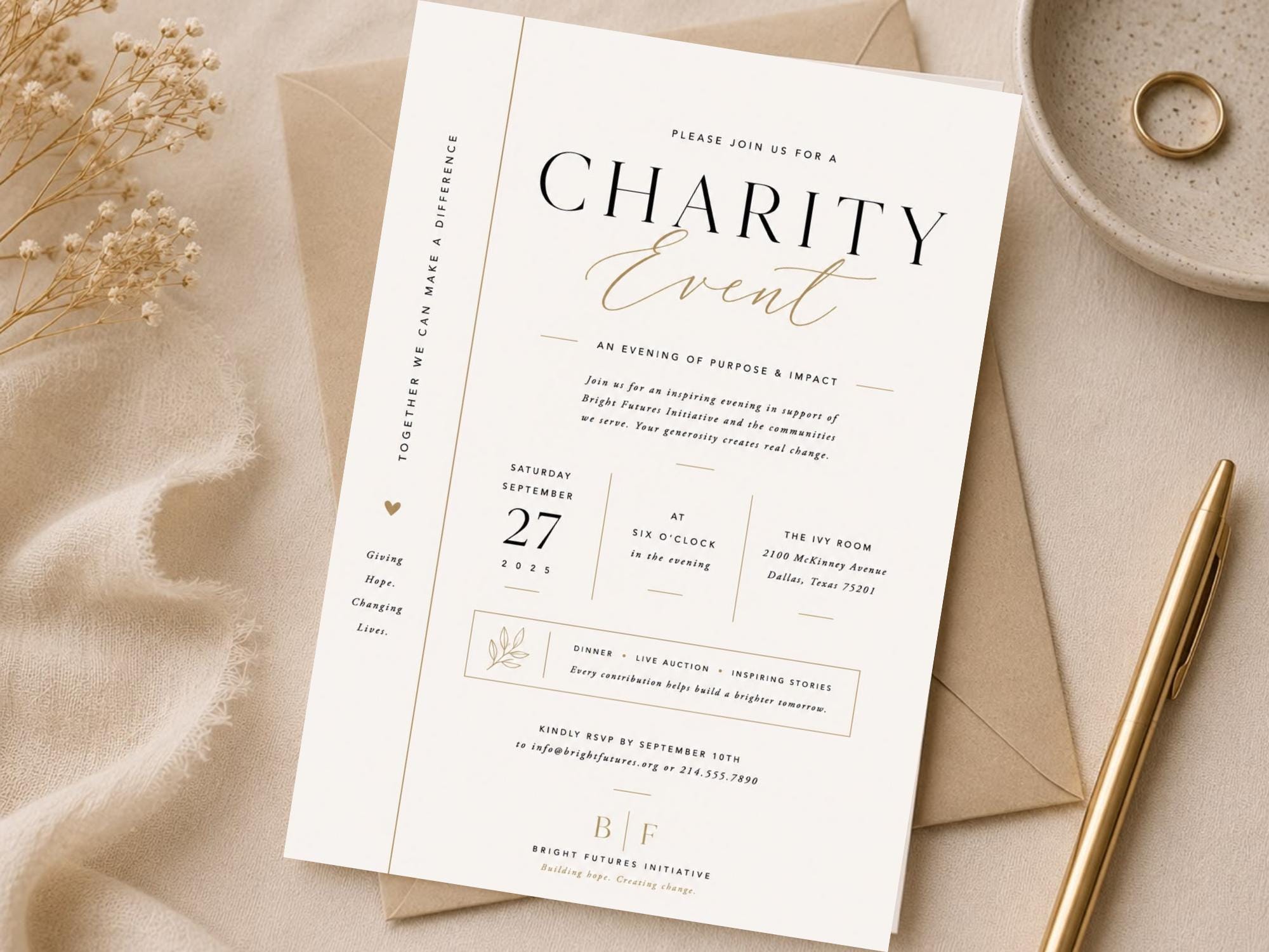 Charity Event Invitation Template preview 4