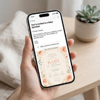 Baby Sprinkle Invitation Canva Template – printable template preview 2