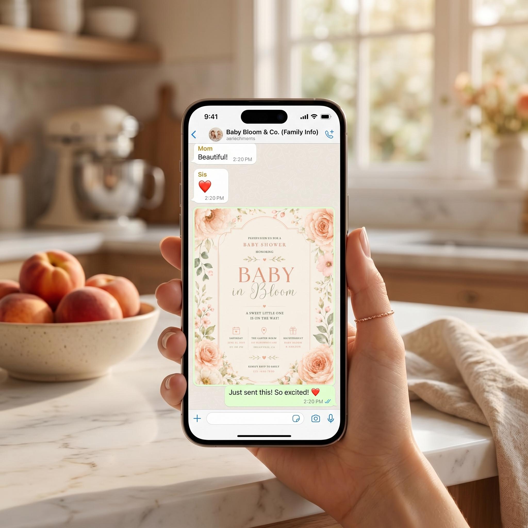 Baby Sprinkle Invitation Canva Template – printable template preview 3