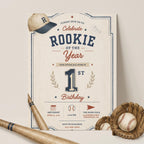 Rookie Of The Year Birthday Invitation Boy – printable template preview 5