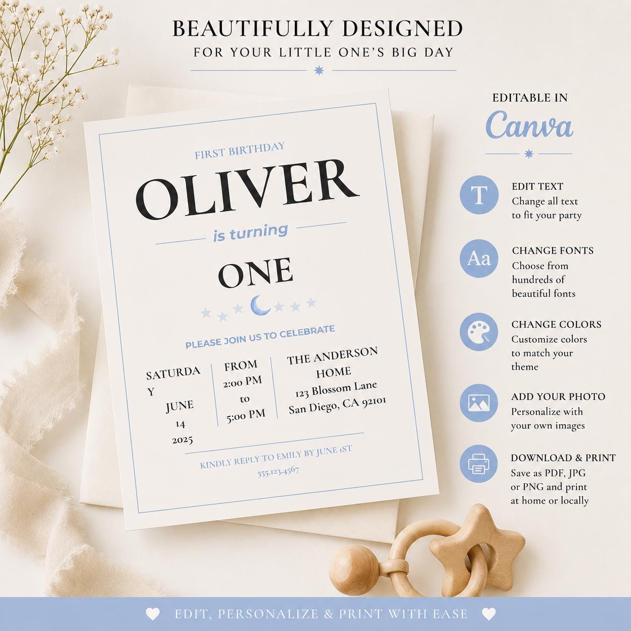Birthday Invitation Template preview 2