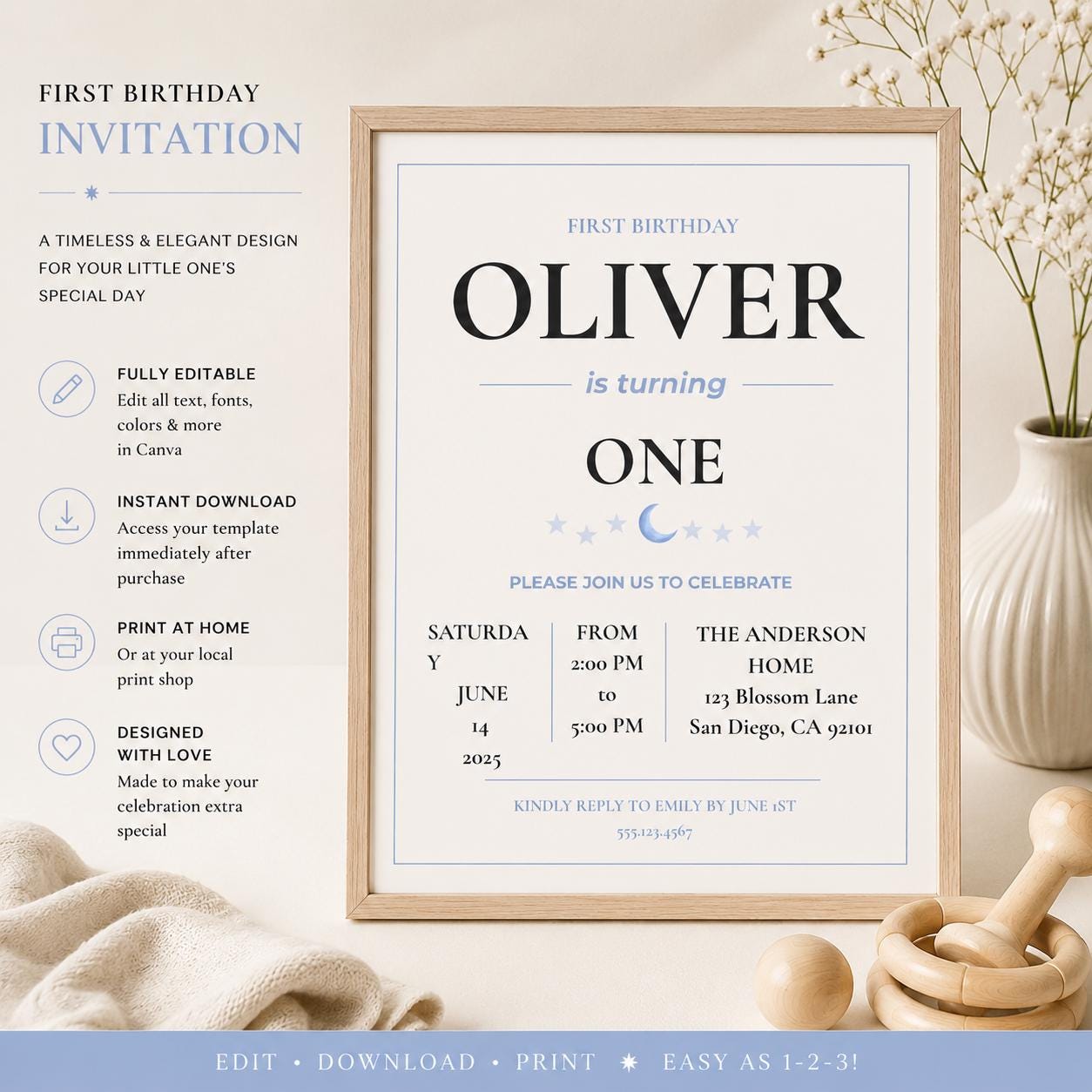 Birthday Invitation Template preview 3