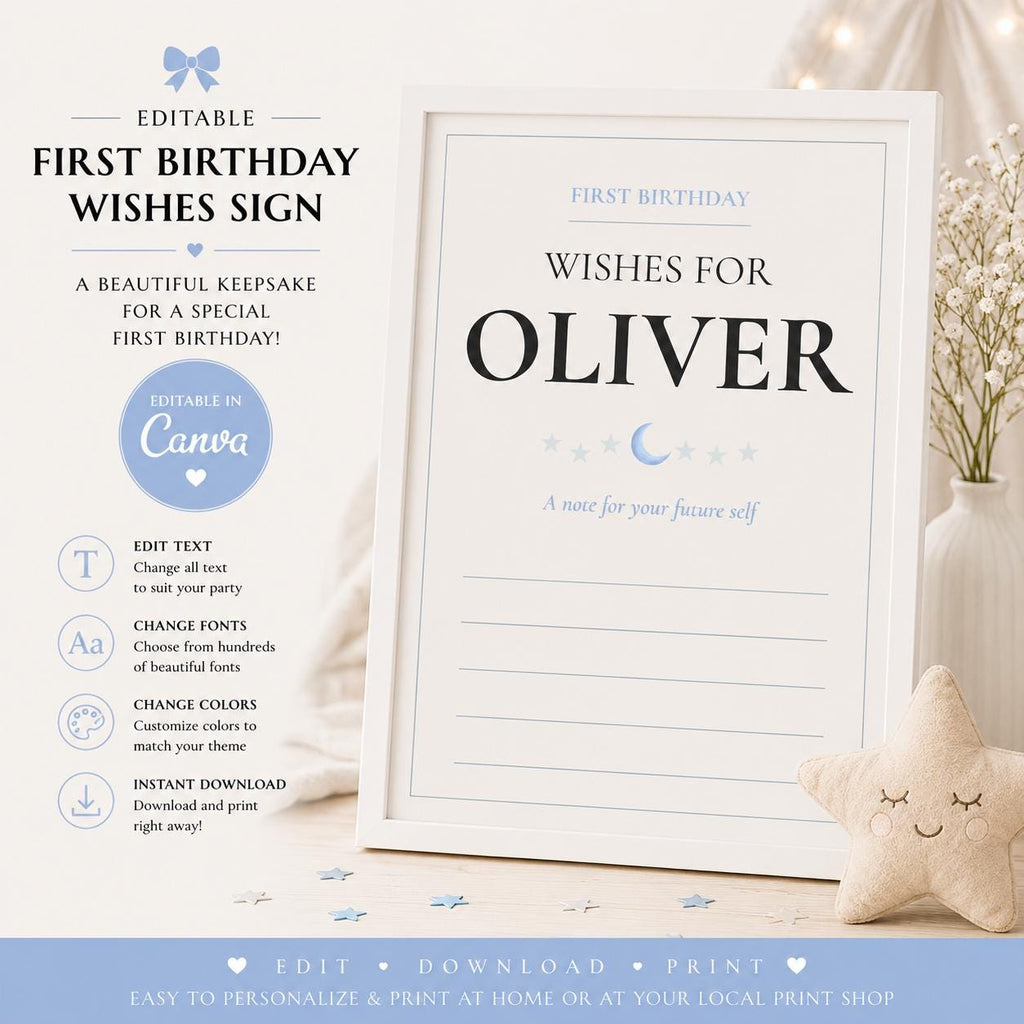 First Birthday Wishes Card preview 1