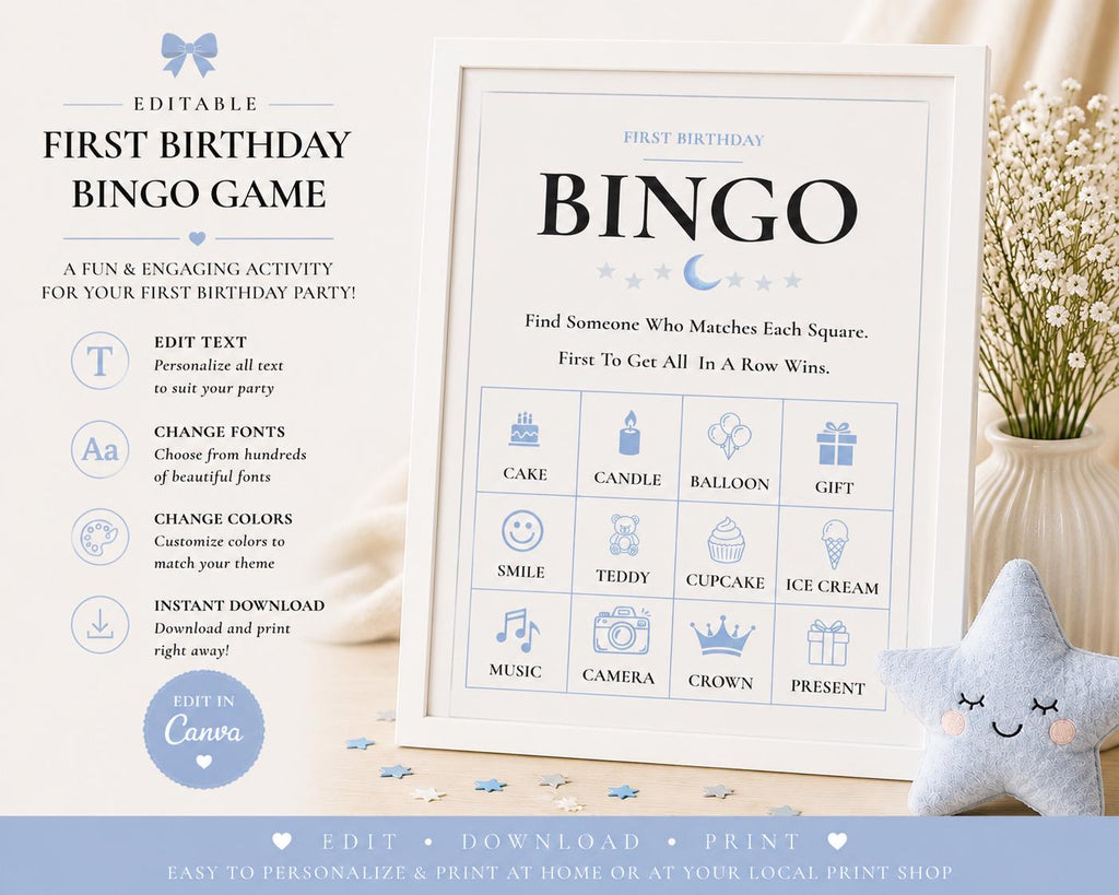 First Modern Birthday Bingo Game preview 2