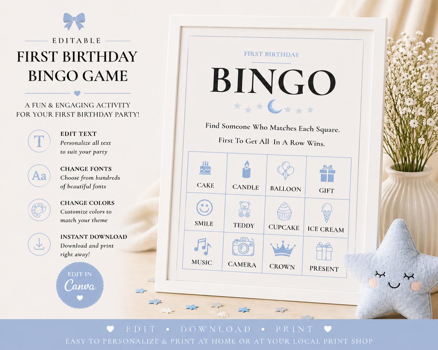 First Modern Birthday Bingo Game preview 2