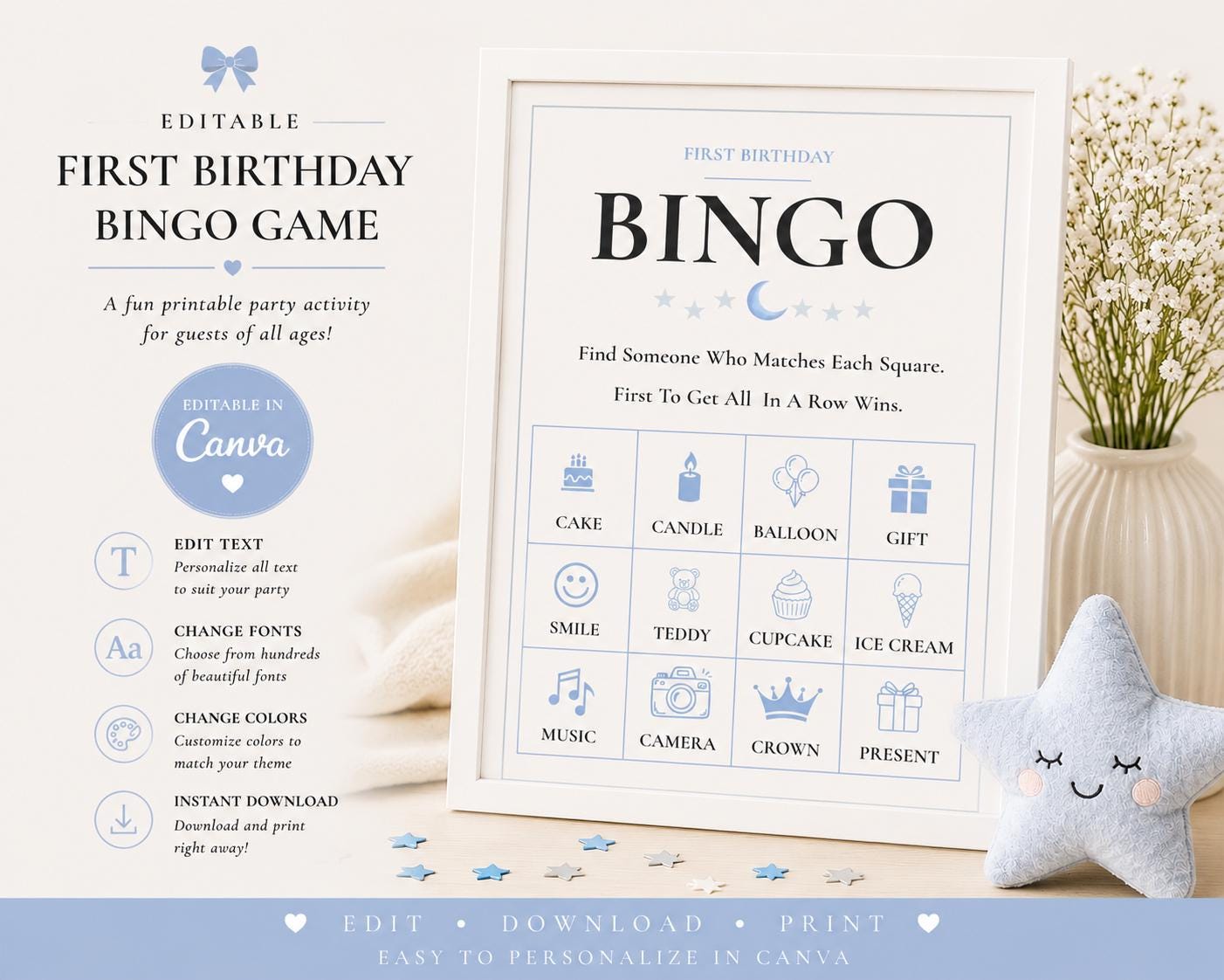 First Modern Birthday Bingo Game preview 4