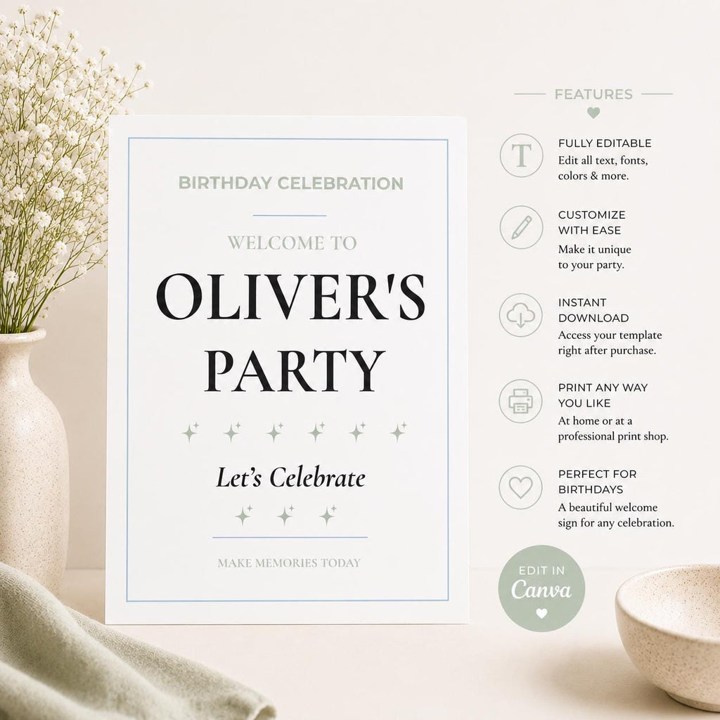 Birthday Welcome Sign preview 3