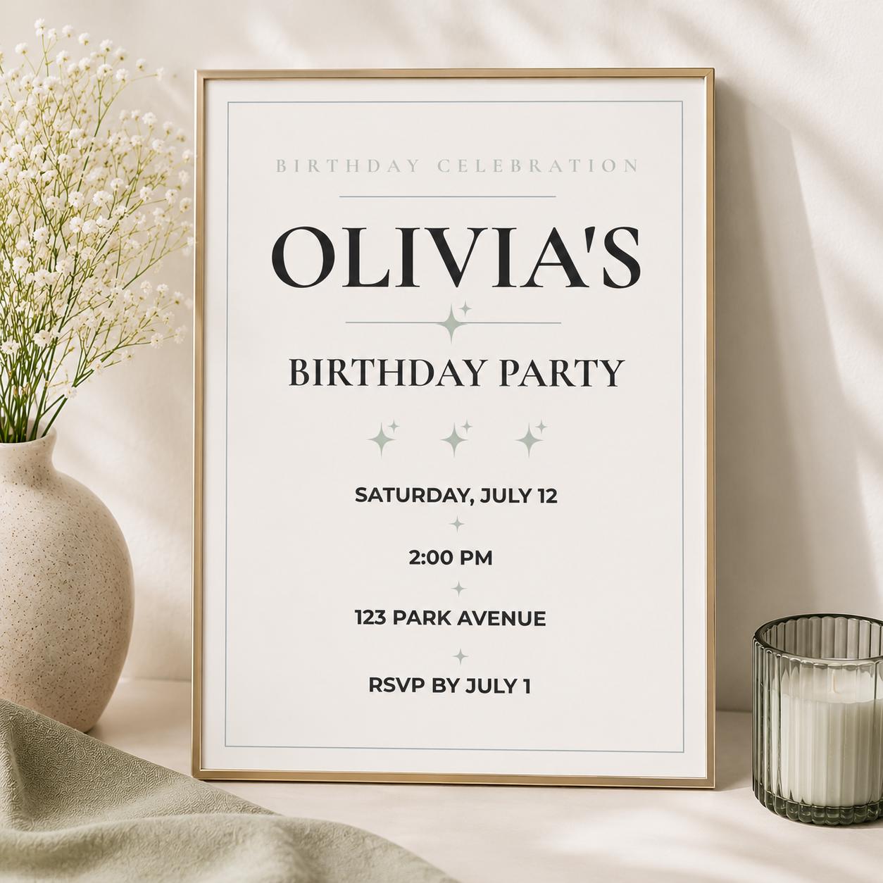 Birthday Invitation preview 2