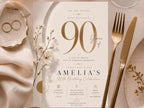 90th Birthday Invitation Template preview 3