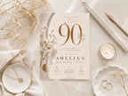90th Birthday Invitation Template preview 1