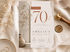 70th Birthday Invitation Template preview 3