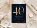 40th Birthday Invitation Template preview 1