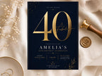 40th Birthday Invitation Template preview 3