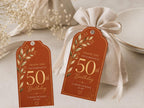 50th Birthday Favor Tag Template preview 2