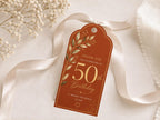50th Birthday Favor Tag Template preview 4