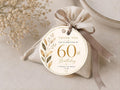 60th Birthday Favor Tag Template preview 1